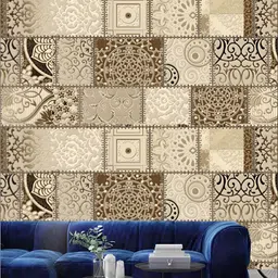 Aura Brown Printed Self-Adhesive Wall Sticker-picture-32