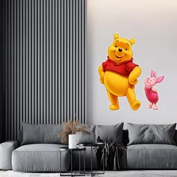Wallpics Yellow & Pink Printed Waterproof Self-Adhesive Wall Sticker image 4