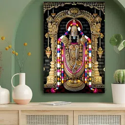Wallpics Black & Brown Lord Balaji Printed Water Resistant Wall Sticker image 2