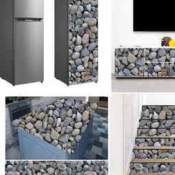 Wallpics Grey Melange Printed Self-Adhesive Wallpaper image 2