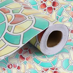 Dakshya Industries Snake Star Printed Adhesive Wall Sticker image 2