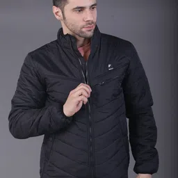 SQUIREHOOD Mock Collar Slim Fit Padded Jacket-picture-13