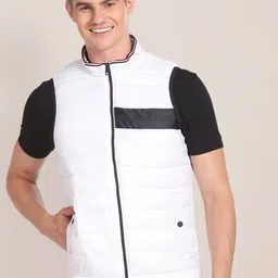 U.S. Polo Assn. Mock Collar Sleeveless Quilted Jacket-picture-38