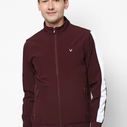 Allen Solly Men Maroon Sporty Jacket-picture-23
