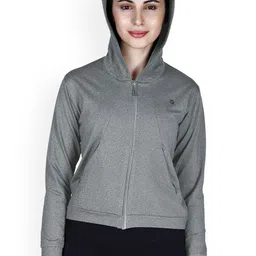 LAASA SPORTS Women Grey Training or Gym Sporty Jacket-image-25