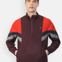 Louis Philippe Sport Colourblocked Mock Collar Sporty Jacket-picture-4