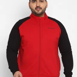 OFF LIMITS Plus Size Colourblocked Mock Collar Sporty Jacket-picture-41