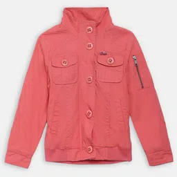blue giraffe Peach Winter Jacket-picture-27