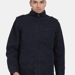 t-base Windcheater Mock Collar Shoulder Tabs Detail Cotton Tailored Jacket-picture-17