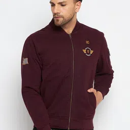 Duke Mock Collar Long Sleeve Embroidered Bomber Jacket-picture-26