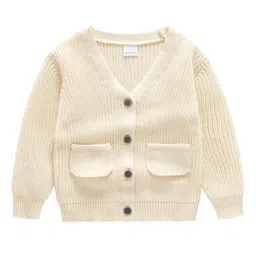 StyleCast Boys Beige Ribbed Cotton Cardigan Sweater-picture-21