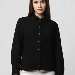 Van Heusen Woman Spread Collar Pure Cotton Tailored Jacket-image-74