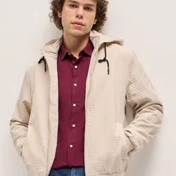 THE BEAR HOUSE Men Checked Lightweight Outdoor Open Front Jacket-picture-27