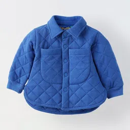 SPUNKIES Unisex Kids Spread Collar Solid Cotton Casual Quilted Jacket-picture-10
