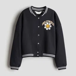 H&M Printed Sweatshirt Baseball Jacket-picture-50