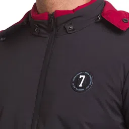 Being Human Men Black Longline Padded Jacket image 2