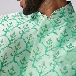 KISAH Embroidered Nehru Jacket image 2