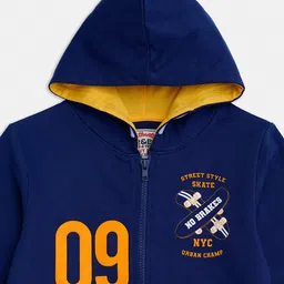 R&B Boys Navy Blue Floral Crop Tailored Jacket image 3