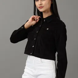 SHOWOFF Corduroy Crop Tailored Jacket image 5