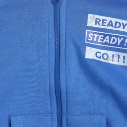 MINI KLUB Boys Blue Solid Lightweight Sweatshirt image 4