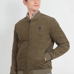 U.S. Polo Assn. Denim Co. Stand Collar Bomber Jacket image 4