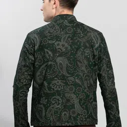 Snitch Men Green Tailored Cotton Jacket image 3