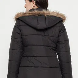 VERO AMORE Hooded Insulator Parka Jacket With Faux Fur Trim image 4