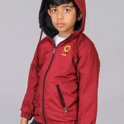 Toonyport Boys Maroon Black Sporty Jacket image 4