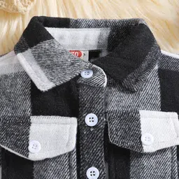 StyleCast Boys Black Checked Tailored Jacket image 2