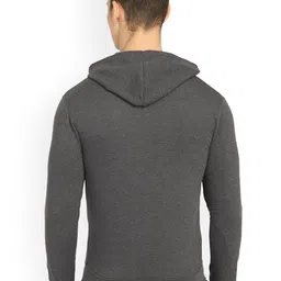 DYCA Hooded Cotton Open Front Sweatshirt image 4