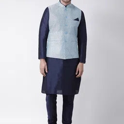DEYANN Printed Nehru Jacket image 5