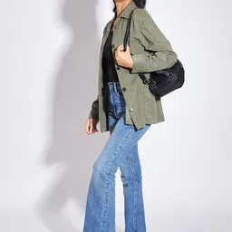 luyk Girls Lightweight Longline Coudroy Tailored Jacket image 3