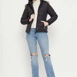 VERO AMORE Hooded Insulator Parka Jacket With Faux Fur Trim image 5