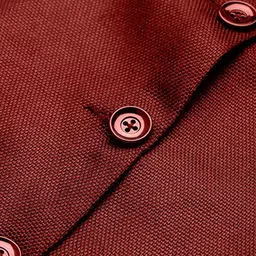 Vastraa Fusion Women Red Solid Nehru Jackets image 2