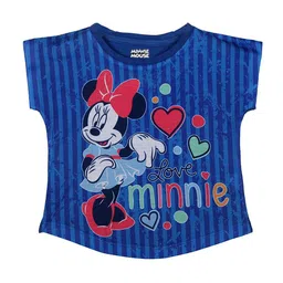 Disney by Wear Your Mind Girls Blue Minnie Printed T-shirt-picture-41