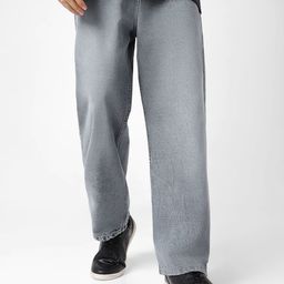 urbano fashion Men Loose Fit Mid Rise Grey Jeans-picture-41