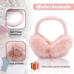 royal luxury Foldable Unisex Rabbit Ear Plush Earmuffs for Winter Warmth & Style Ear Muff image 2