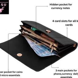 alsu Party, Casual, Formal Black Clutch image 5