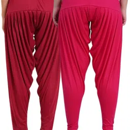 queenscode Viscose Rayon Solid Patiala image 2