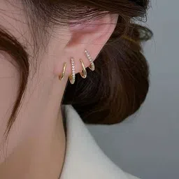 crownandglow KOREAN Alloy, Brass Plug Earring, Stud Earring image 3