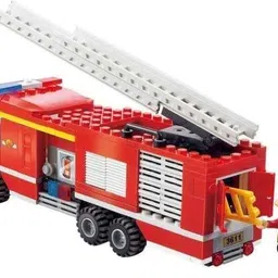 taabar Firefighter Building Blocks Set with Fire Truck, Ladder & Mini Figures for kids image 3