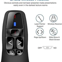 BTS Presenter Remote Control Laser Pointer/Pen, with USB Receiver for PC, Laptops Presenter remote with pointer Presenter image 5