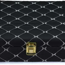 grott 8 Slot Watch Box Organizer for Men & Women | PU Leather | Lockable Case Watch Box image 1