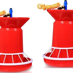 tm&w Hanging Poultry 4kg Feeder, chicken duck 2 PCS Hopper Bird Feeder image 1