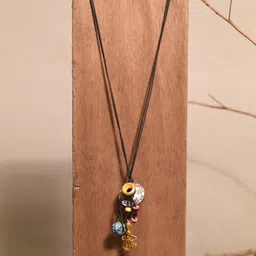 AAKRITI ART CREATIONS Unisex Brass-Plated Beaded Necklace-picture-58