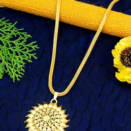 Ramdev Art Fashion Jwellery Gold-Plated Minimal Necklace-picture-15