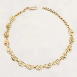 Unniyarcha Silver Gold-Plated Necklace image 1