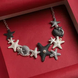 SOHI Silver-Plated Necklace image 1