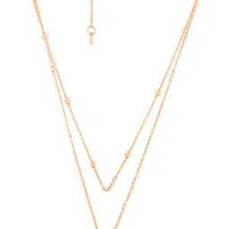 MINUTIAE Brass Rose Gold-Plated Necklace image 2