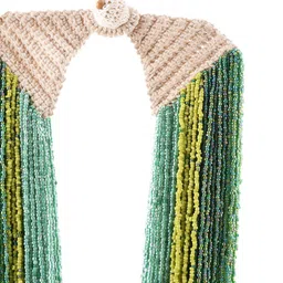 Bamboo Tree Jewels Alloy Artificial Beads Necklace image 4